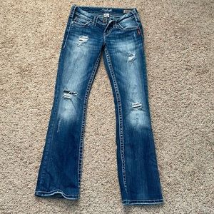 Silver Bootcut Jeans